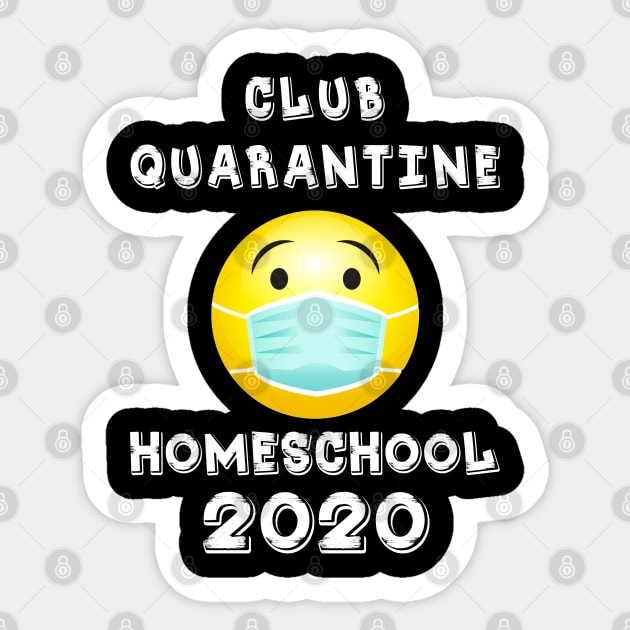 Quarantine Club Sticker by Wesley Mcanderson Jones